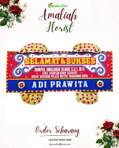 Papan Bunga Ucapan Selamat Dermosari